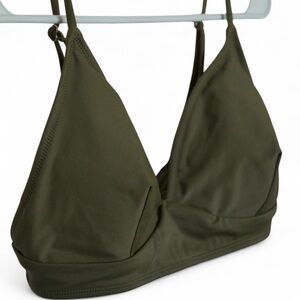 Olive Green Bikini Top